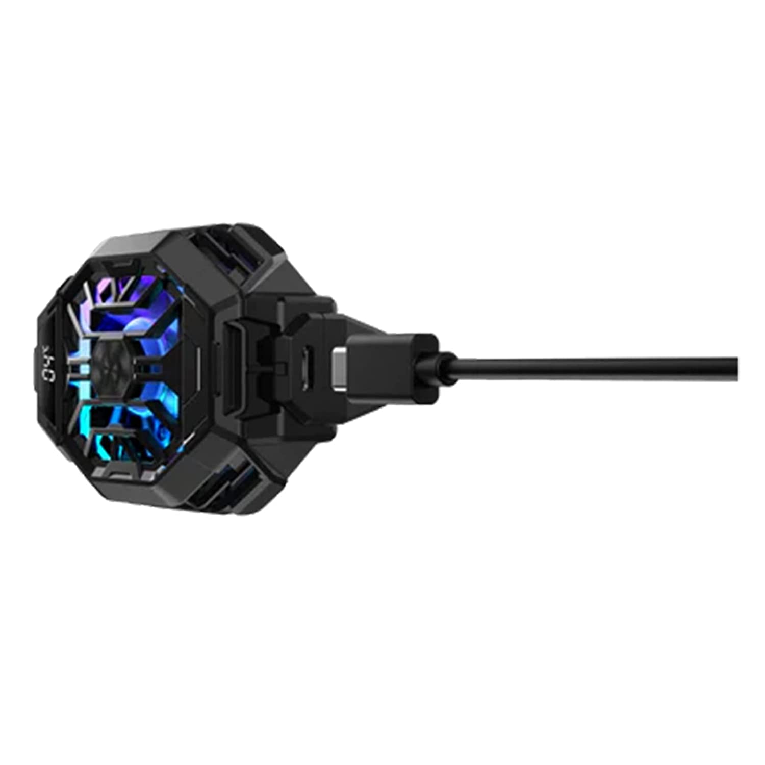 Vietteam quạt tản nhiệt điện thoại Black Shark Fun Cooler 2 Pro sò lạnh làm mát điện thoại di động có đèn LED RGB tuỳ chỉnh, mà hình hiển thị nhiệt độ led dành cho điện thoại IOS, Android - hàng nhập khẩu