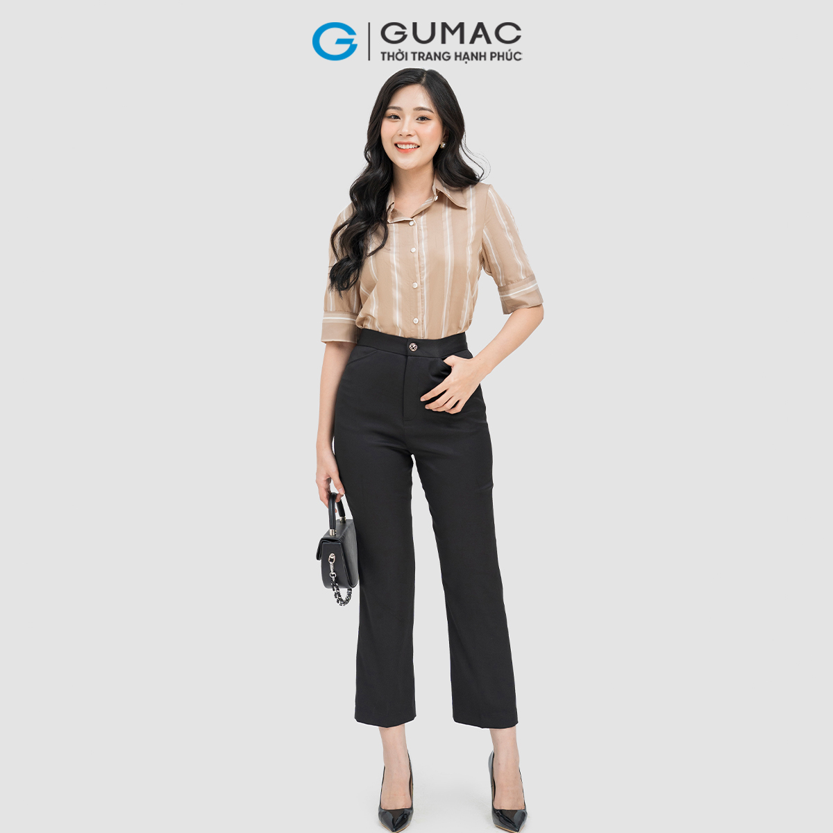 Quần ống đứng túi kiểu GUMAC QD04020