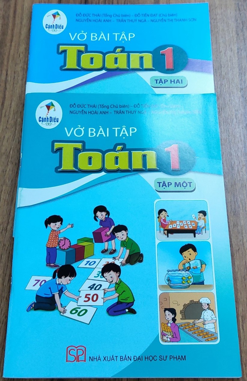 Vở bài tập Toán lớp 1 (2 tập) Bộ sách Cánh Diều