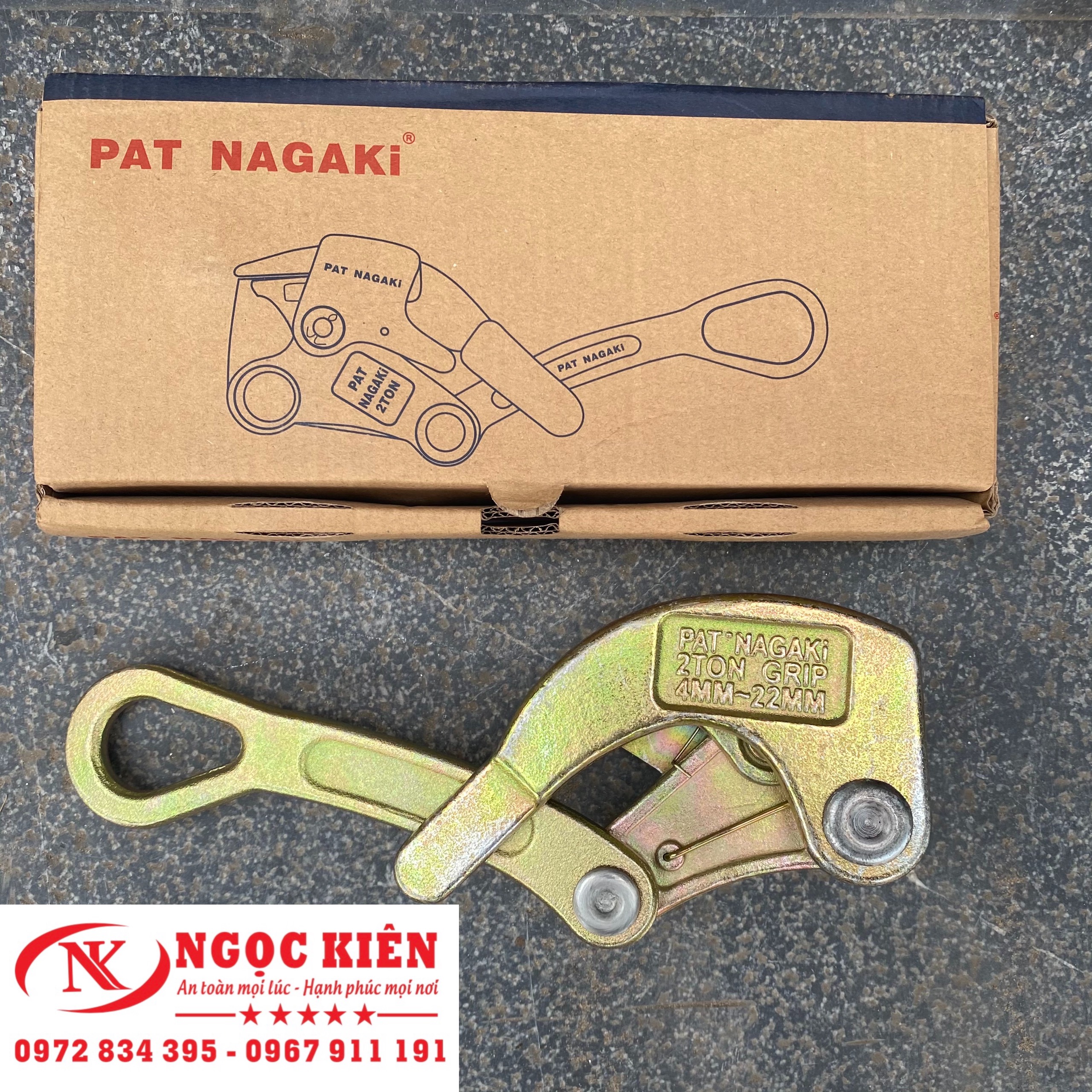 Cóc kẹp cáp 1 tấn - cóc ngậm cáp ngk 2 ton