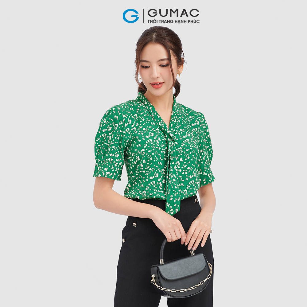 Áo kiểu nữ GUMAC AC09041 áo kiểu xếp ly tay