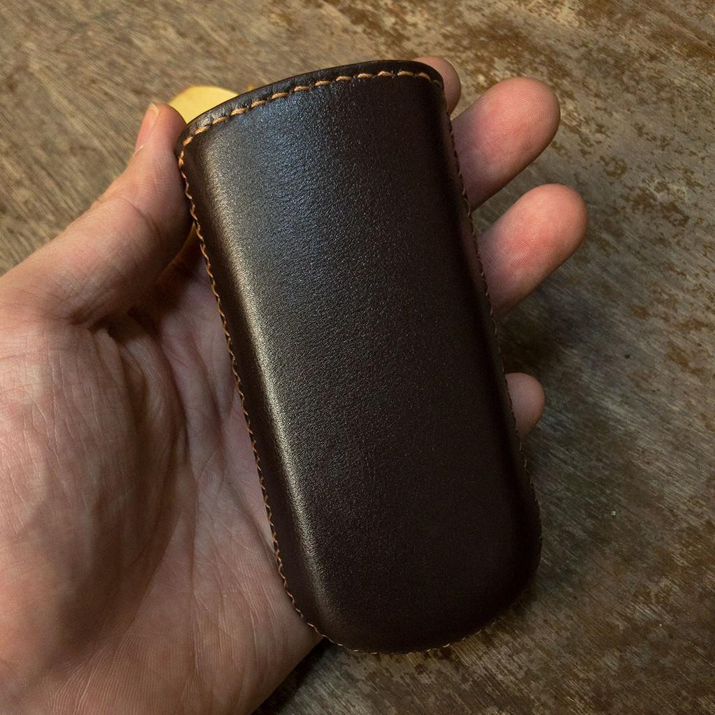 BAO DA HANDMADE VỚI CHẤT LIỆU DA THẬT 100% DÀNH CHO MÁY NOKIA 6700 - BAO DA MÀU NÂU