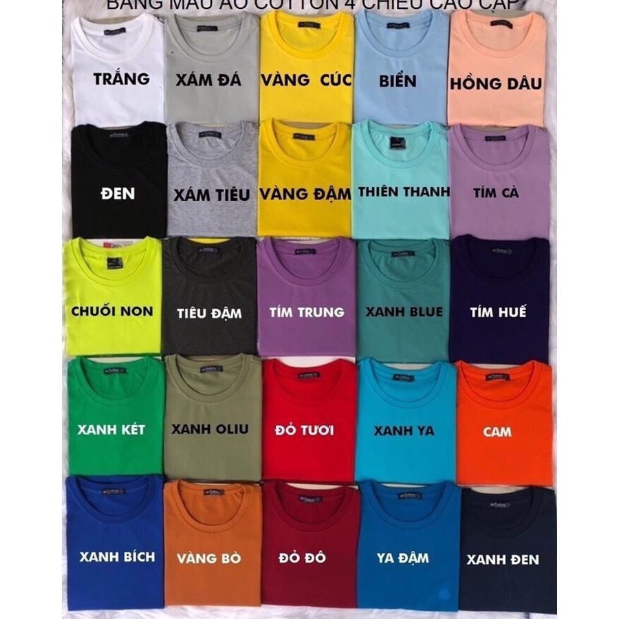 Áo thun Trơn Nữ Cotton Cao Cấp JK Dày Mềm Mịn Nhiều Màu.