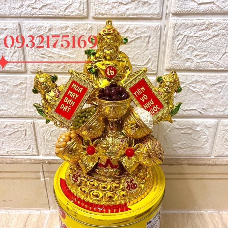 Tháp tỏi ngũ đậu Thần Tài cầu may mắn tài lộc