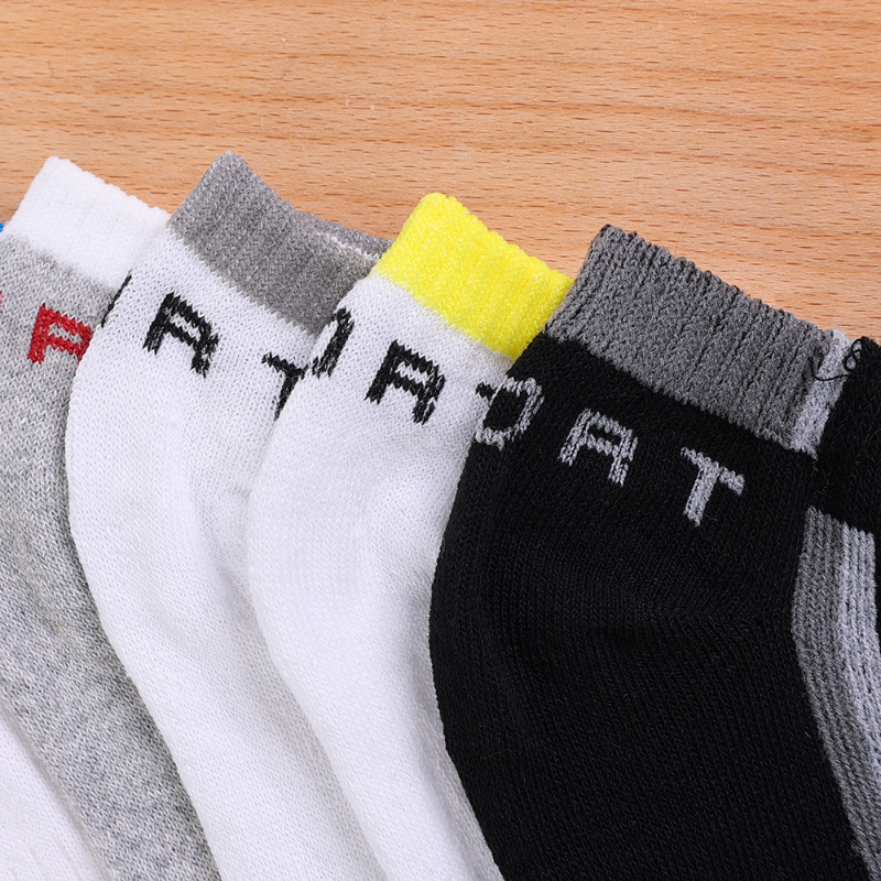 5 Cặp/lô Vớ Nam Lưới Lưới Thoáng Khí Thuyền Ngắn Cổ Tất Cotton Thun Thể Thao Thấm Hút Mồ Hôi Vớ Mắt Cá Chân Color: 1Pair