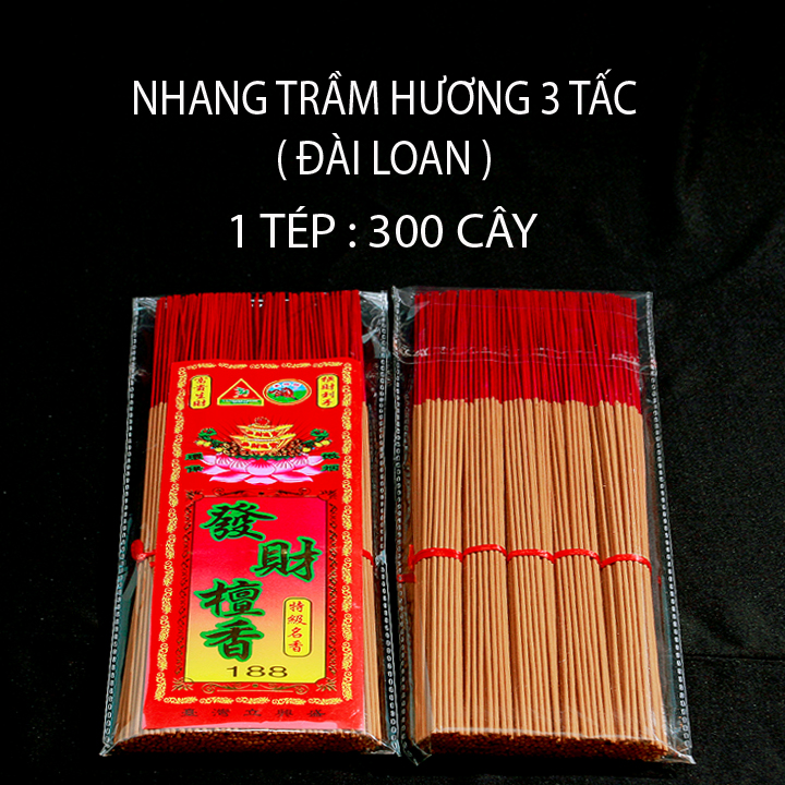 COMBO 3 TÉP - NHANG TRẦM HƯƠNG 3 TẤC ( ĐÀI LOAN )