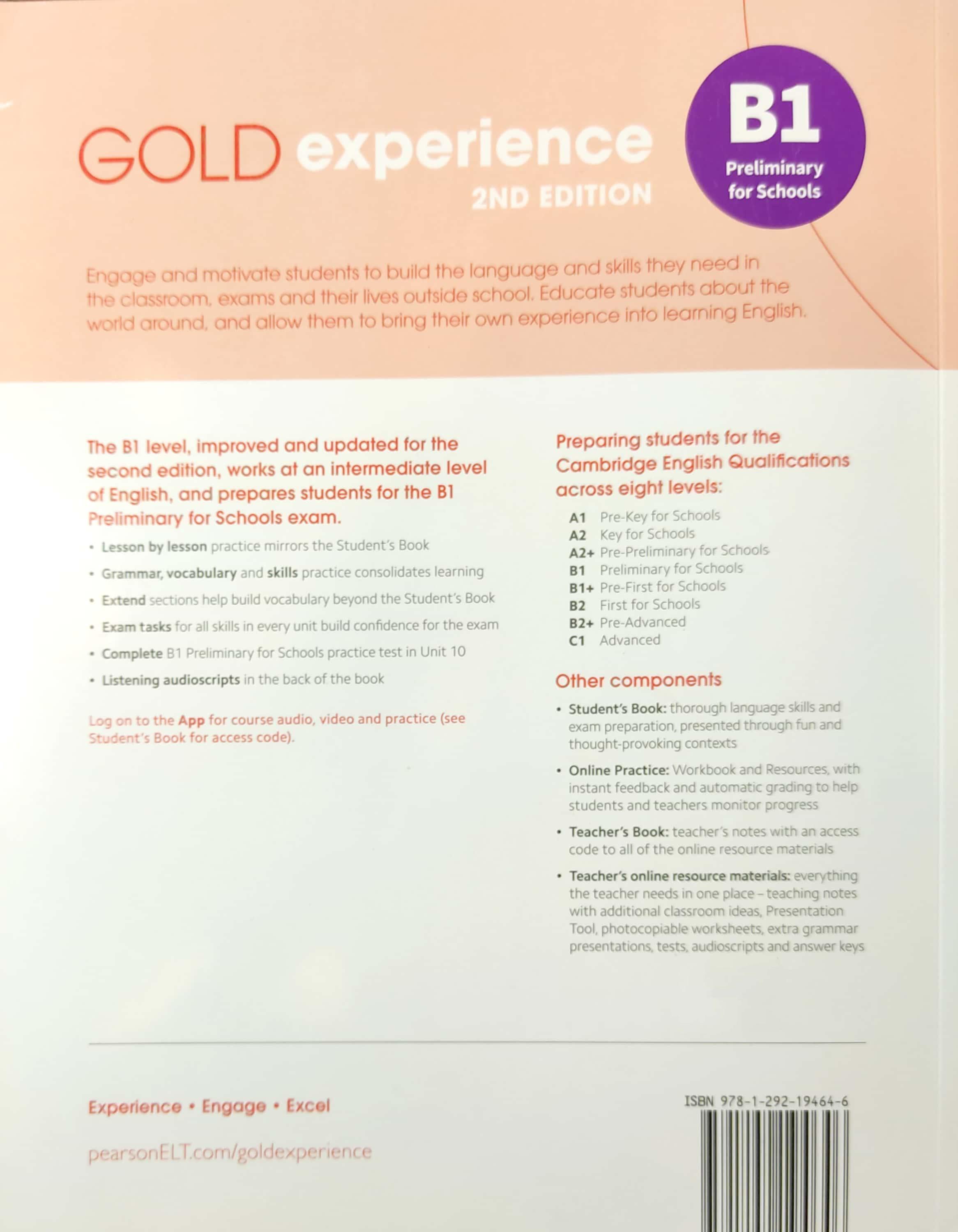Gold Experience 2nd Edition - B1 Workbook