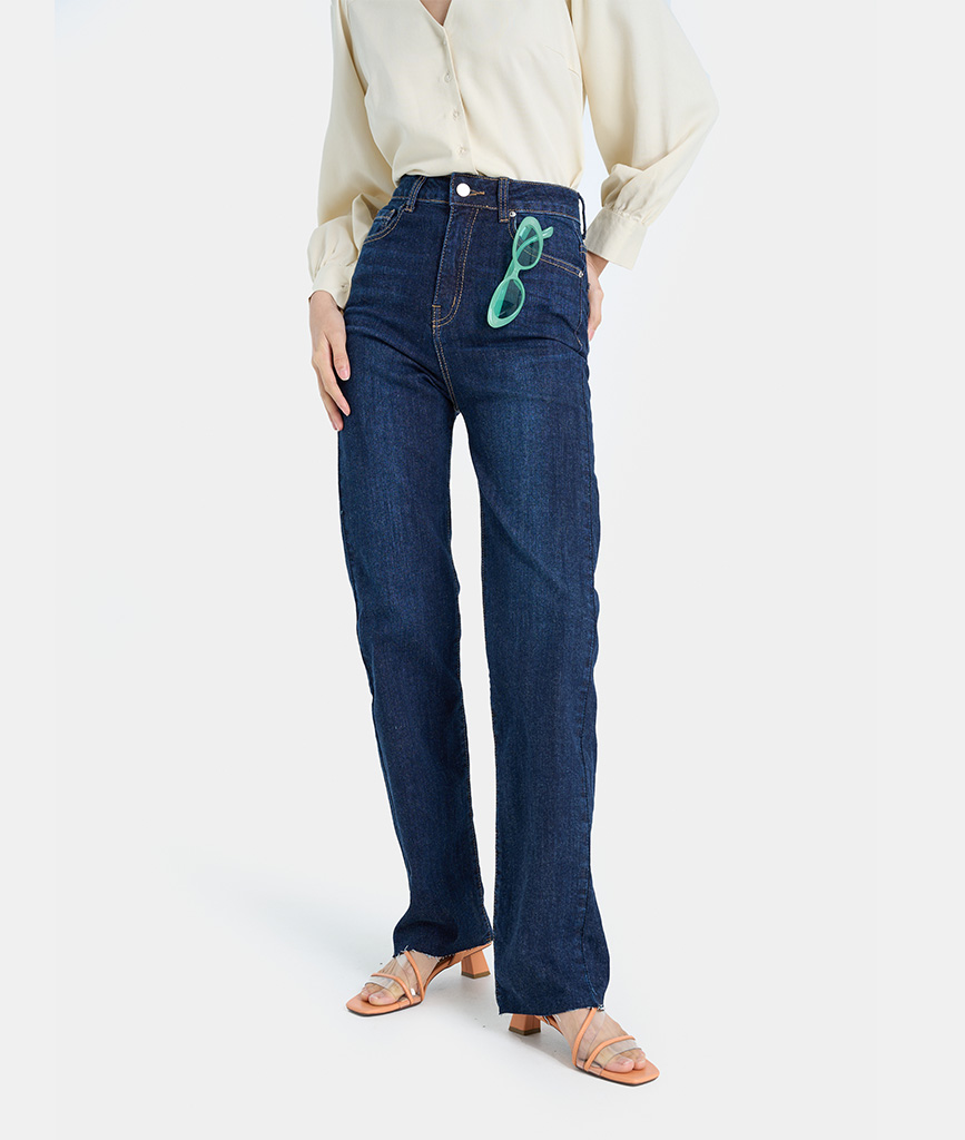 Quần Jeans Nữ Thời Trang HNOSS Ống Đứng HNQDA020