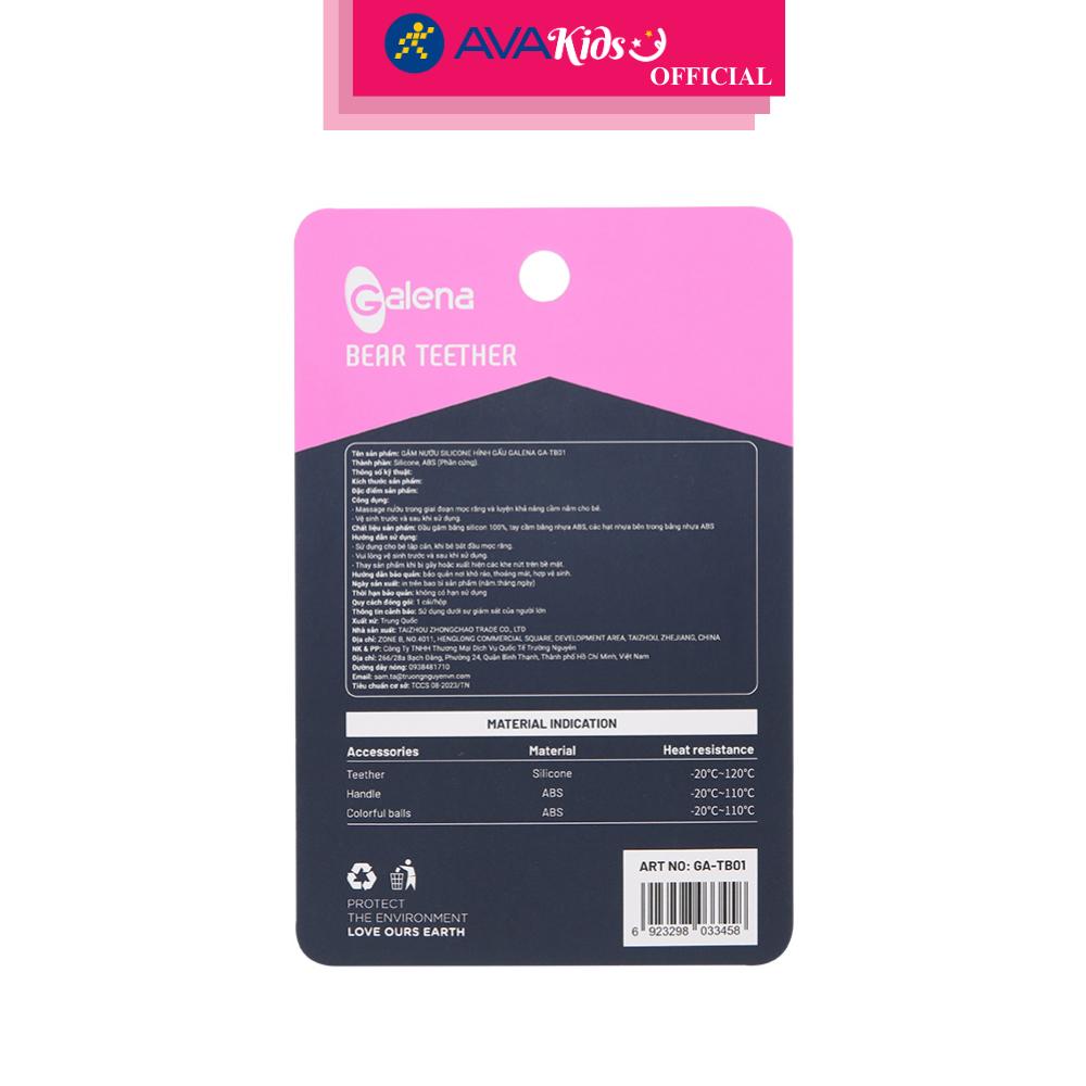Gặm nướu Galena hình gấu GA-TB01 (từ 6 tháng) - Màu xanh - Hàng Chính Hãng