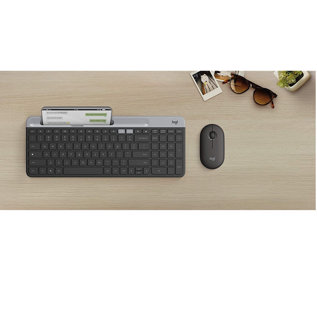 Bàn phím không dây Logitech K580 Slim (Graphite) - Hàng Chính Hãng