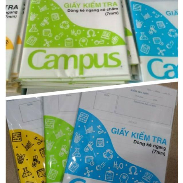 Giấy kiểm tra cấp 2 campus các loại