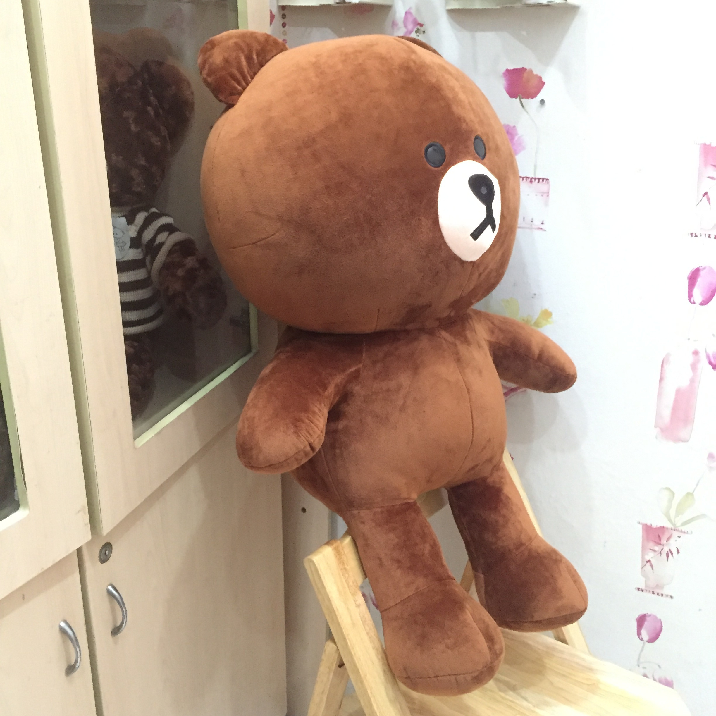 Gấu brown khổ 1m2