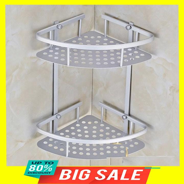 Kệ góc tam giác 2 tầng hợp kim nhôm