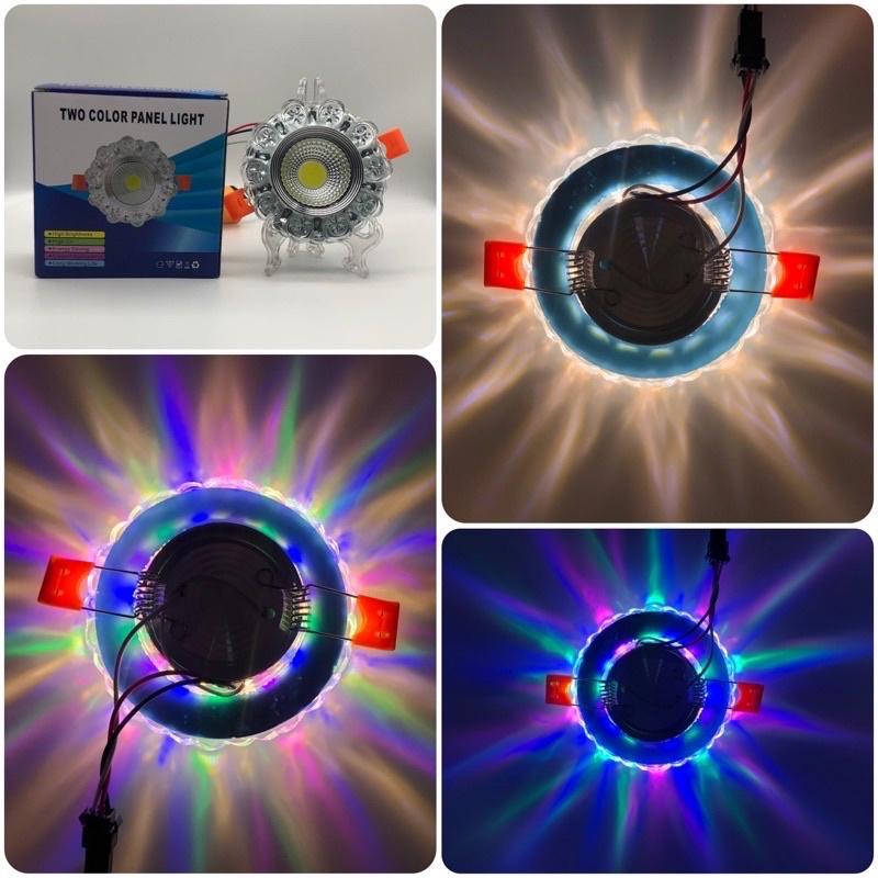 Âm trần viền màu cob 3w+3w