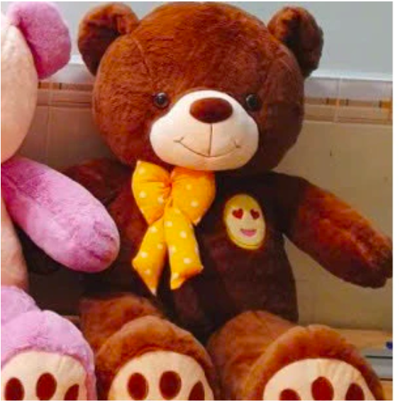 Thú nhồi bông teddy đeo nơ mặt cười đáng yêu - Size từ 85 đến 1m1 - Quà tặng gấu bông teddy êm mịn cho bé