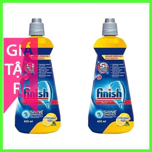 Combo 2 chai Nước làm bóng Finish (400ml x2) (Hương chanh