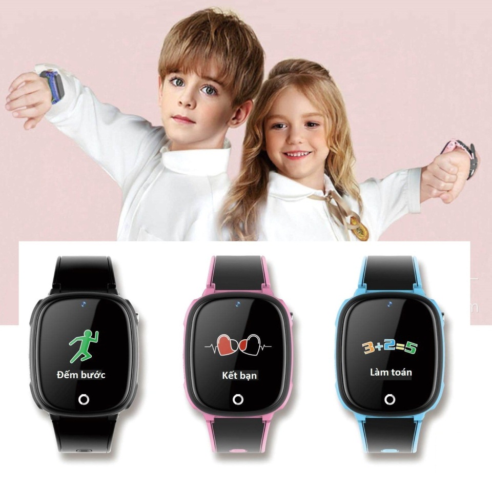 Đồng hồ định vị trẻ em GPS nghe gọi SmartKID HW11 cảm ứng tiếng việt, có camera, kháng nước cao cấp - Hàng nhập khẩu