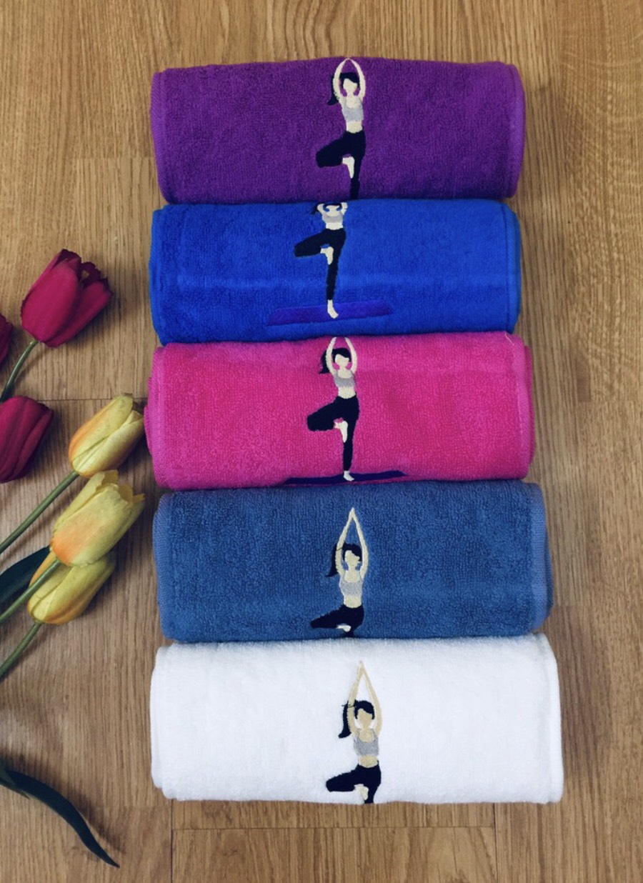 Khăn lau mồ hôi tập Yoga,Khăn cotton thể thao lau siêu  thấm mồ hôi (ảnh và video thực tế)