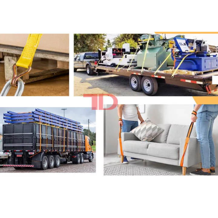 Tăng đơ vải, dây cảo chằng hàng hóa, pallet bản rộng 3.8cm, tải trọng 2 tấn - Điện Lạnh Thuận Dung