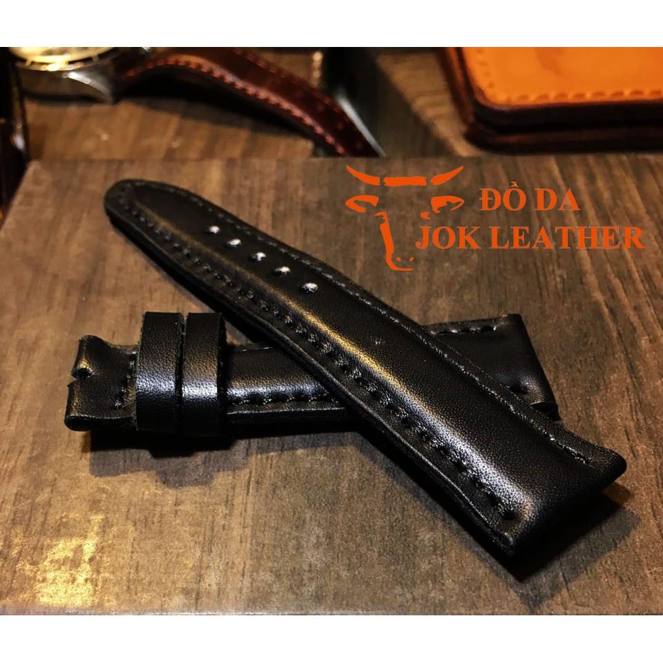 Dây Da Đồng Hồ Jok Leather Màu Đen tặng kèm khóa