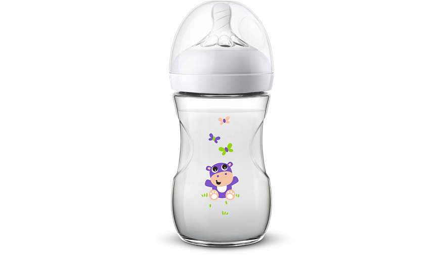 Bình sữa mô phỏng tự nhiên Philips Avent Flamingo Hippo 260ml SCF627/42 SCF627/41