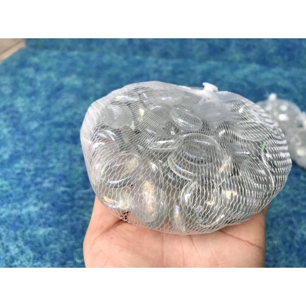 Sỏi thủy tinh trang trí bể cá, trang trí nhà cửa túi 500g
