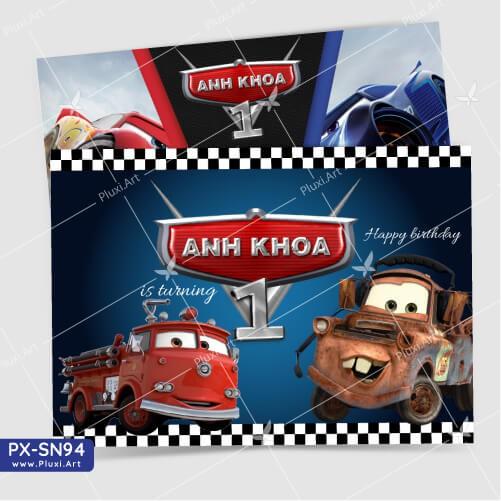 Thiệp thôi nôi – sinh nhật theo yêu cầu Pluxi