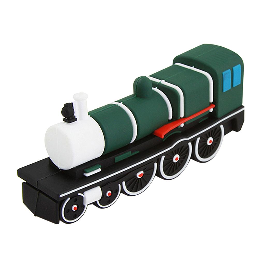 Fast Speed USB 2.0 Flash Drives Memory Stick Green Trains Shape