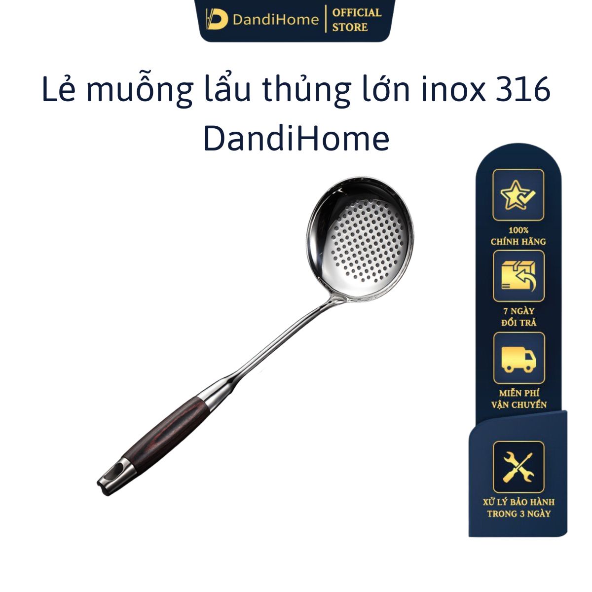 Bộ dụng cụ nhà bếp inox 316, inox 304 và giá đặt inox 304 DandiHome cao cấp, sang trọng