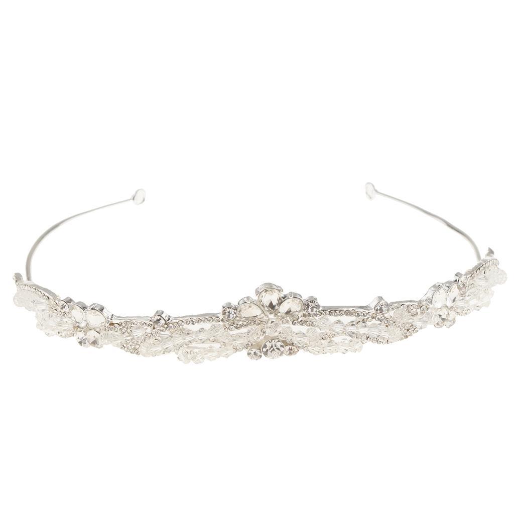Rhinestone Tiara Crowns Bridal Crystal Hairband Wedding Party Hair Accessory