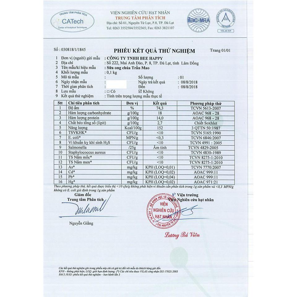 Sữa Ong Chúa Thiên Nhiên Trần Mao - Điều hòa lượng dầu tiết ra giúp giảm mụn đầu đen, đầu trắng, trứng cá