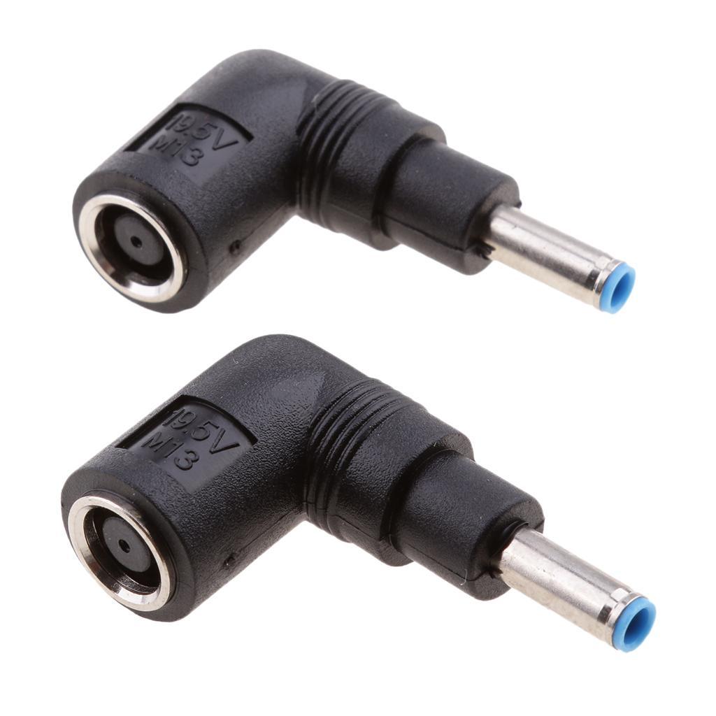 4Pieces DC 7.4 *5.0mm DC Jack To 4.5*3.0mm Plug 90 Right Angled Adapter