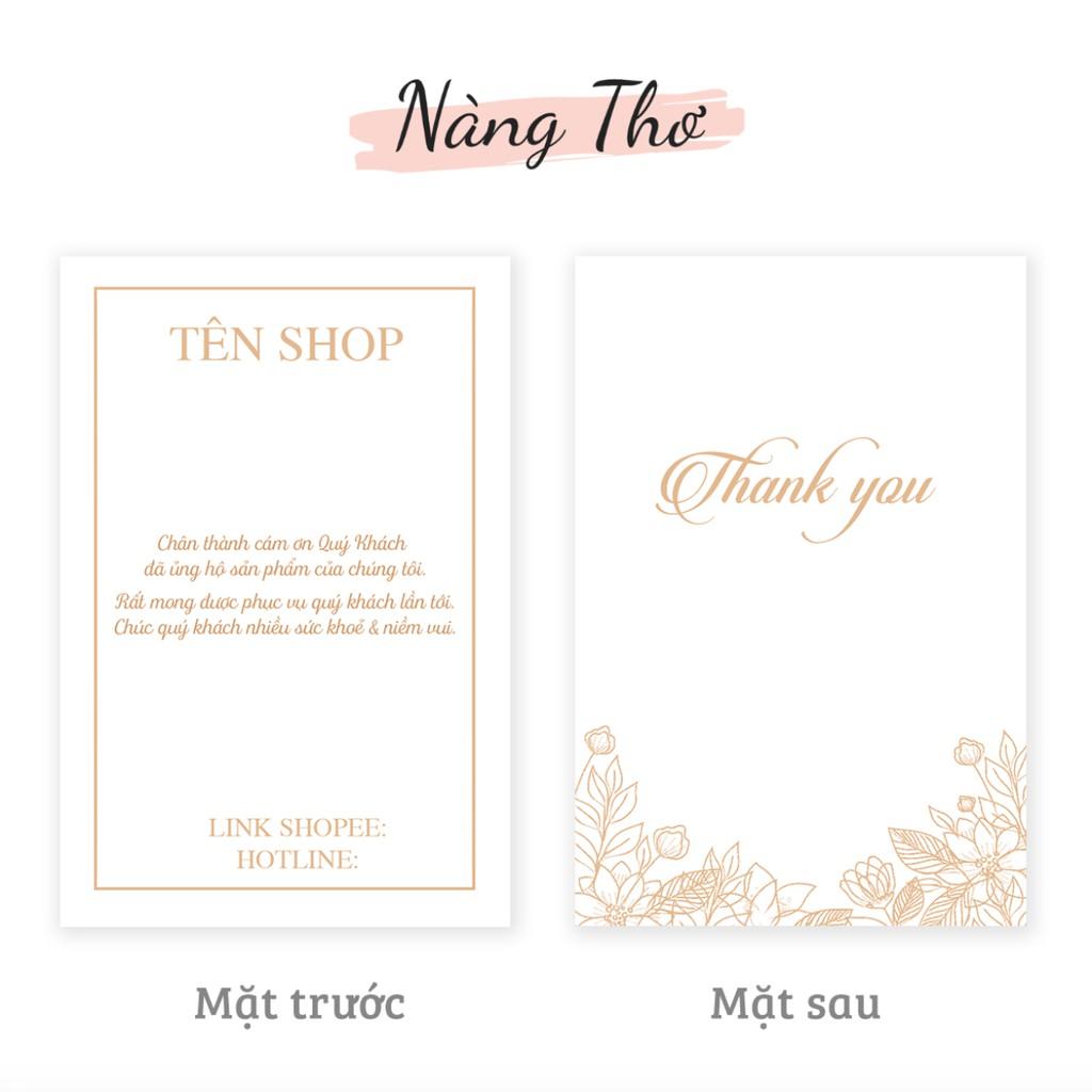 500 THẺ THANK YOU & NAMECARD DANH THIẾP THEO YÊU CẦU_DECAL VIP