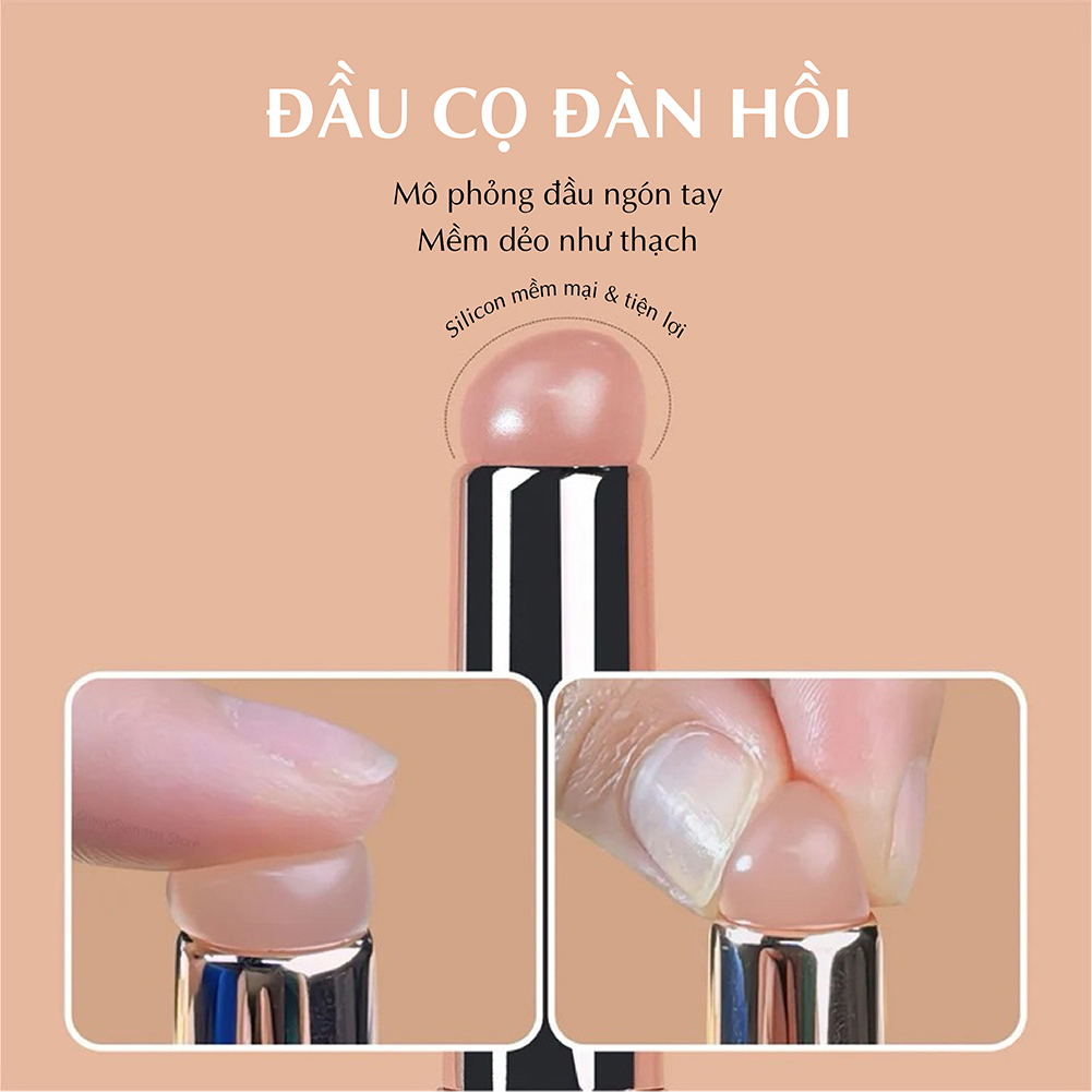 Cọ Trang Điểm Môi Đầu Silicon Thương Hiệu Keilei - Cho Màu Tự Nhiên &amp; Không Nhòe &amp; Gọn Nhẹ Tiện Dụng