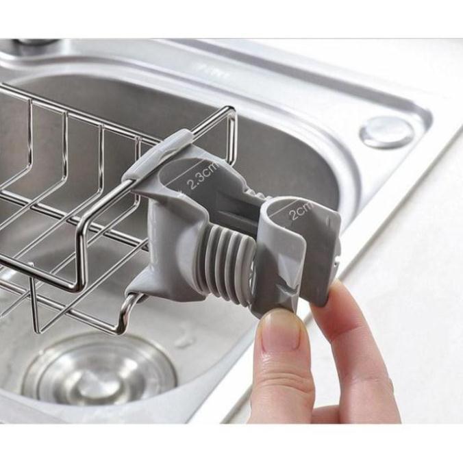 KỆ CÀI VÒI RỬA BÁT ĐỂ KHĂN VÀ RẺ RỬA BÁT TIỆN DỤNG BẰNG INOX
