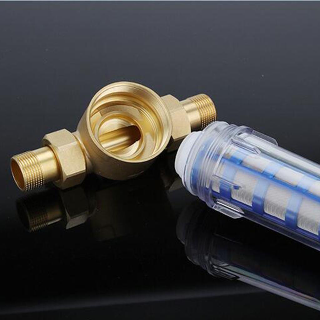 Stainless Steel Copper Port Whole House Sediment Water Filter Pipes 1/2"
