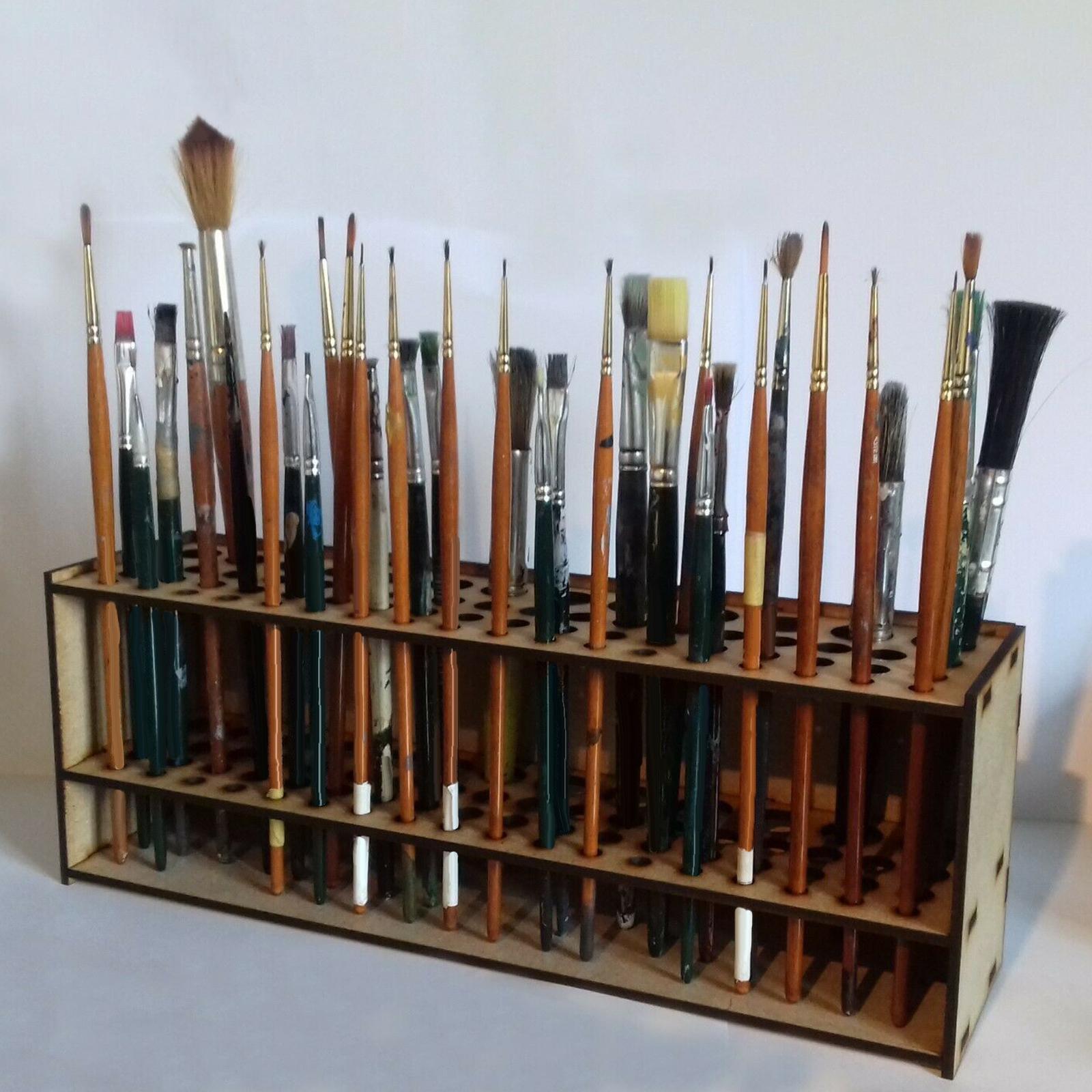 Portable Paint Brush Storage Rack Durable for Cabinet Organizer Holder
