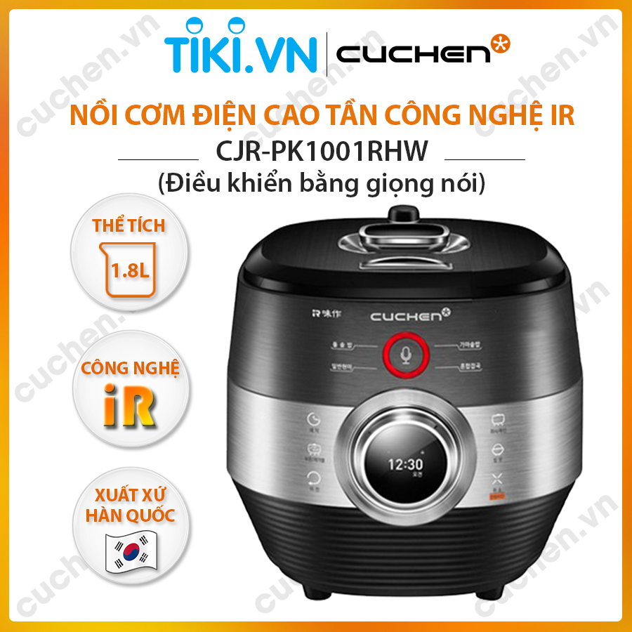 Nồi cơm điện cao tần IR Cuchen CJR-PK1001RHW Điều khiển bằng giọng nói (Hàng nhập khẩu chính hãng)