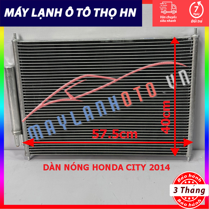 Dàn (giàn) nóng Honda City 2014 Hàng xịn Thái Lan (hàng chính hãng nhập khẩu trực tiếp)