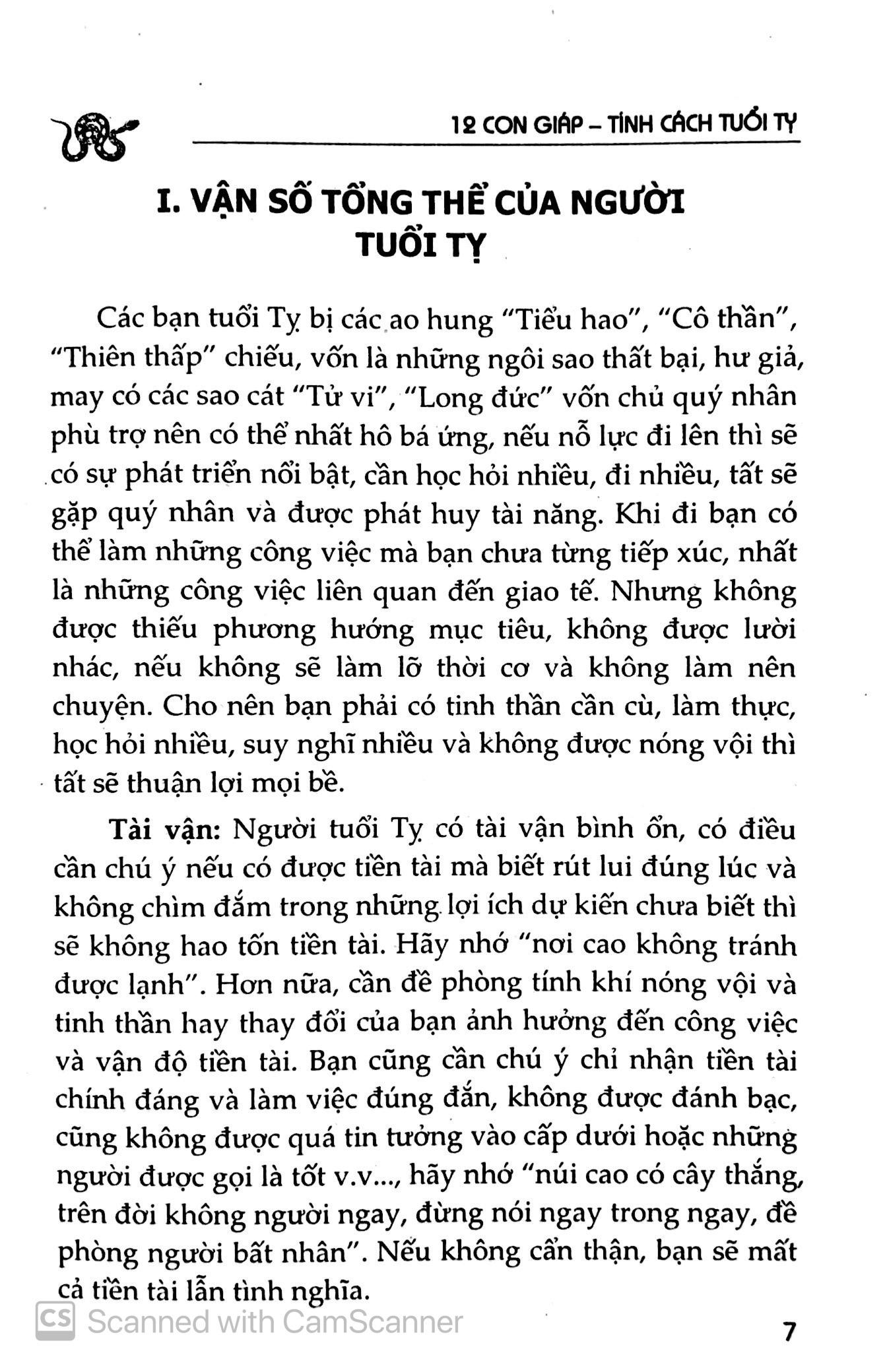 Sách Tìm Hiểu Tính Cách Con Người Qua Năm Sinh Tuổi Tỵ