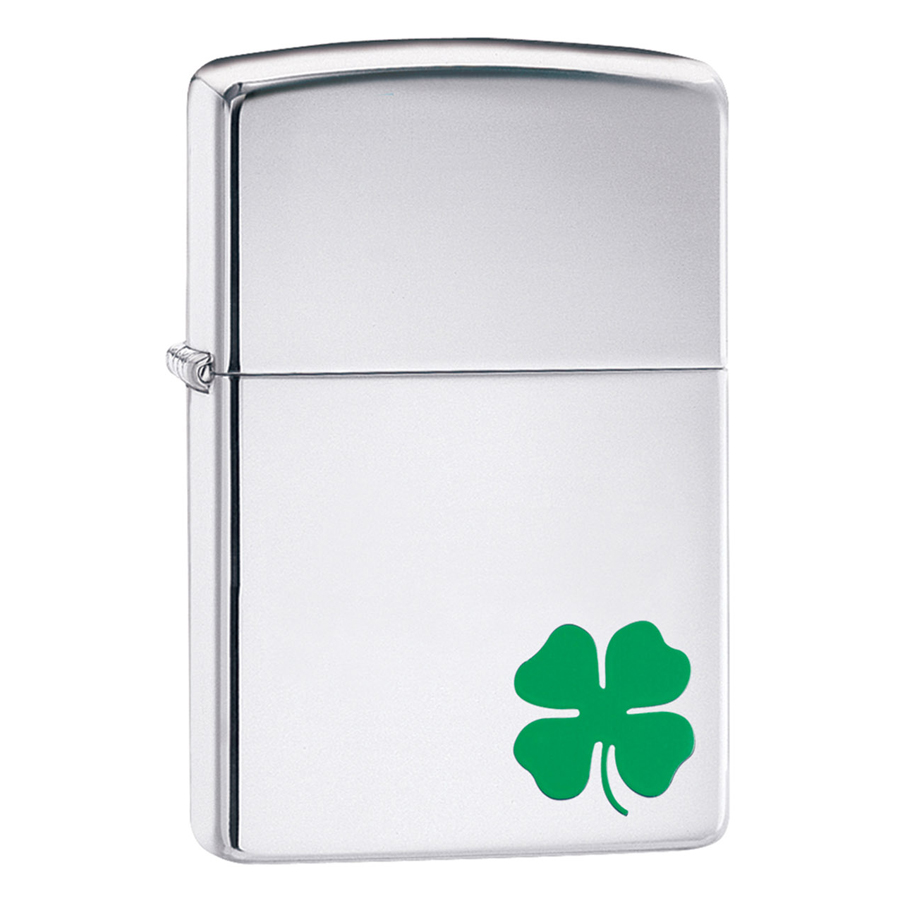 Bật Lửa Zippo Cỏ May Mắn (Trơn In)