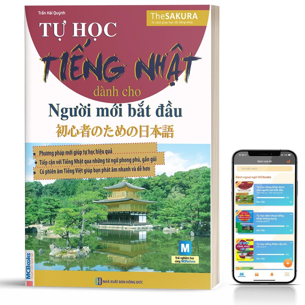 Sách - Tự Học Tiếng Nhật Dành Cho Người Mới Bắt Đầu - Học Kèm App Online