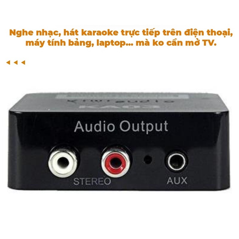 Bộ Chuyển Âm Thanh TV 4K Quang Optical Sang Audio AV Ra Amply + Cáp Optical (1m) Bộ Chuyển Quang Âm Thanh Bộ Chuyển Đổi Âm Thank DIGITAL Sang ANALOG Hàng Chính Hãng