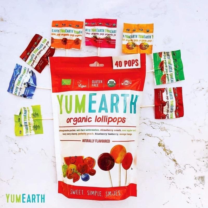 Kẹo mút vị trái cây hữu cơ Yum Earth