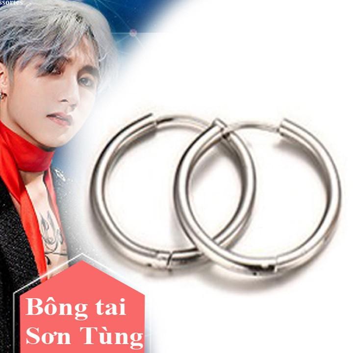 Khuyên tai tròn titan Sơn Tùng