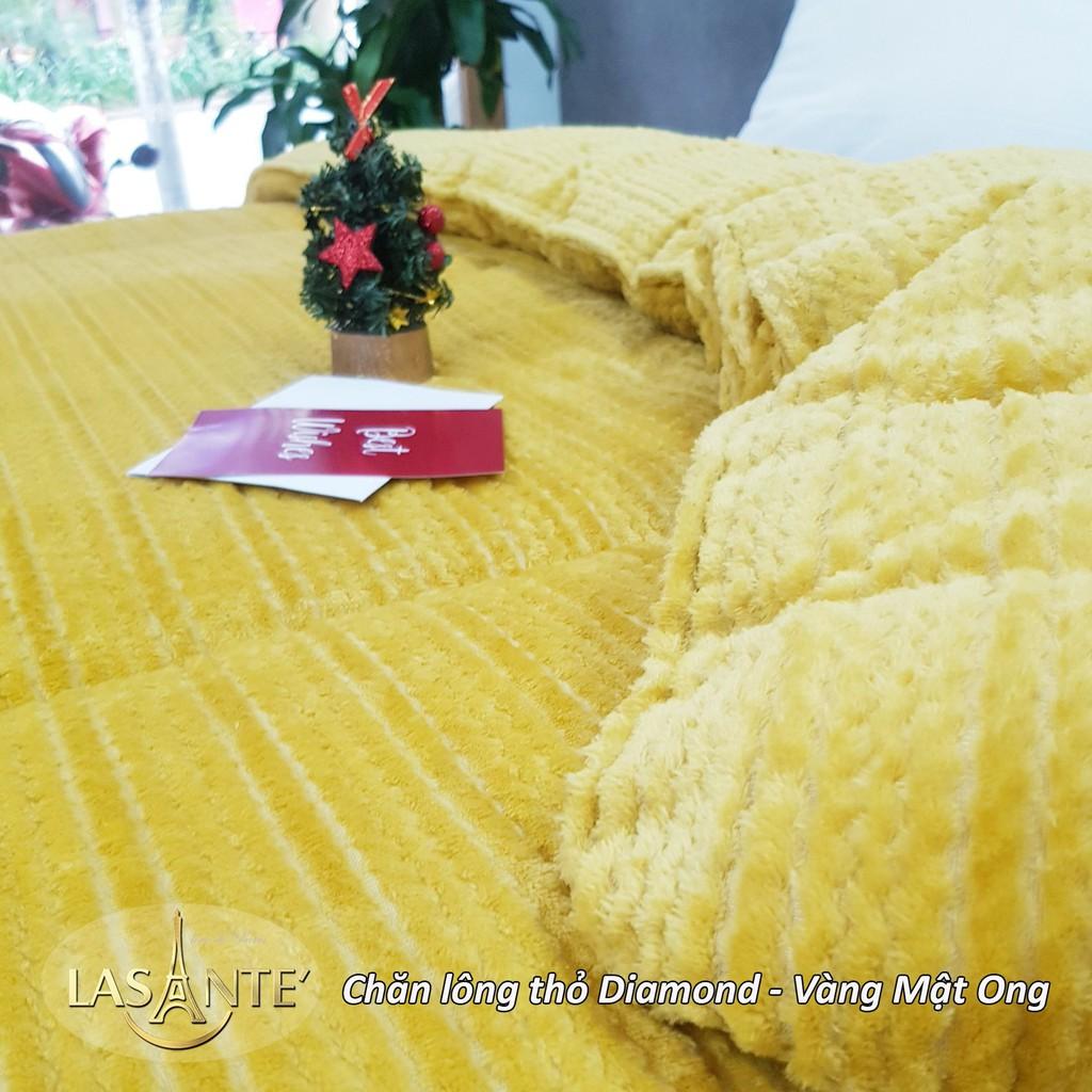 Chăn lông thỏ Lasante dòng chăn Diamond cáo cấp sang trọng - Đắp cực nhẹ, cực ấm