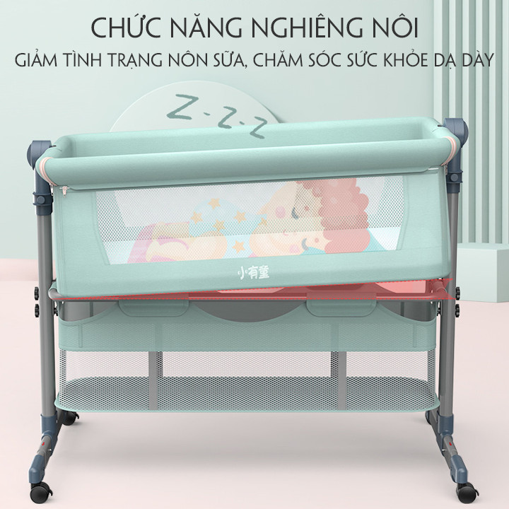 Nôi cho bé , nôi lắc lư cho bé tặng màn ( mùng )