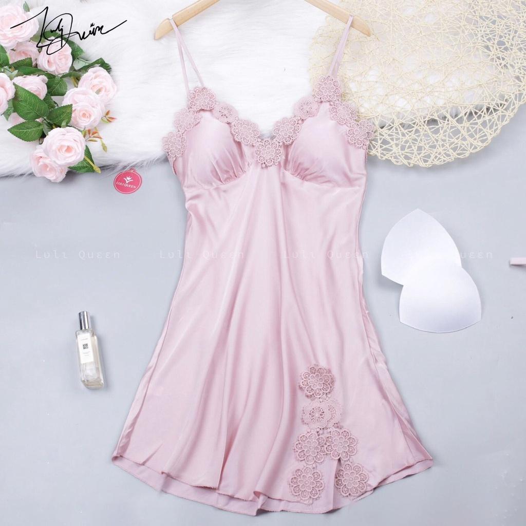 Đầm Ngủ Hai Dây Phối Ren HV08