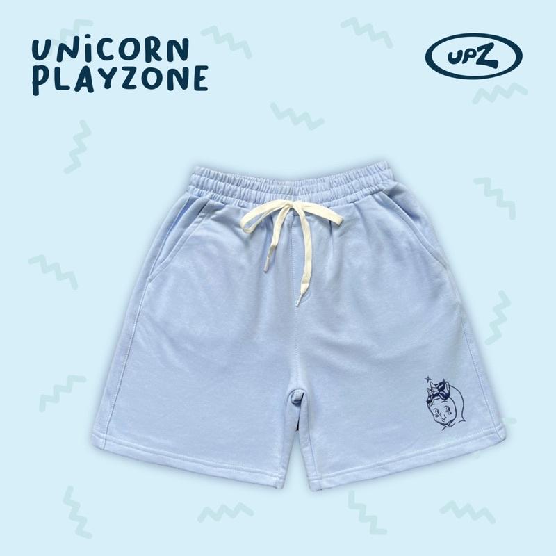 UPZ Quần Shorts Thun Thêu Unicorn Babe (4 Màu)