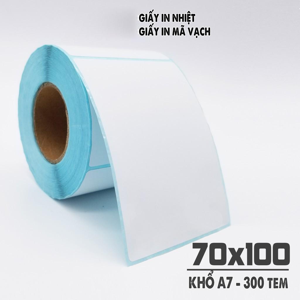 Giấy In Nhiệt Tự Dính Khổ A7 70x100mm Cuộn 300 Tem In Đơn Bill Viettel, In Đơn TMĐT